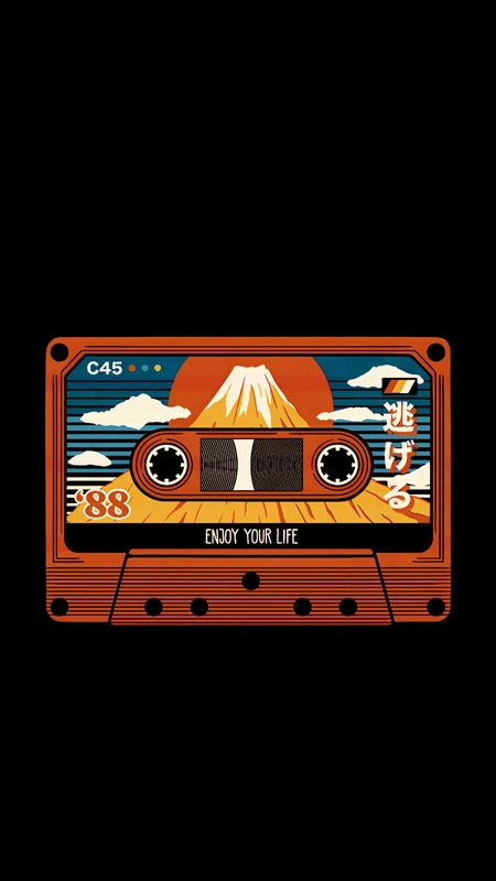 Retro Cassette Wallpaper