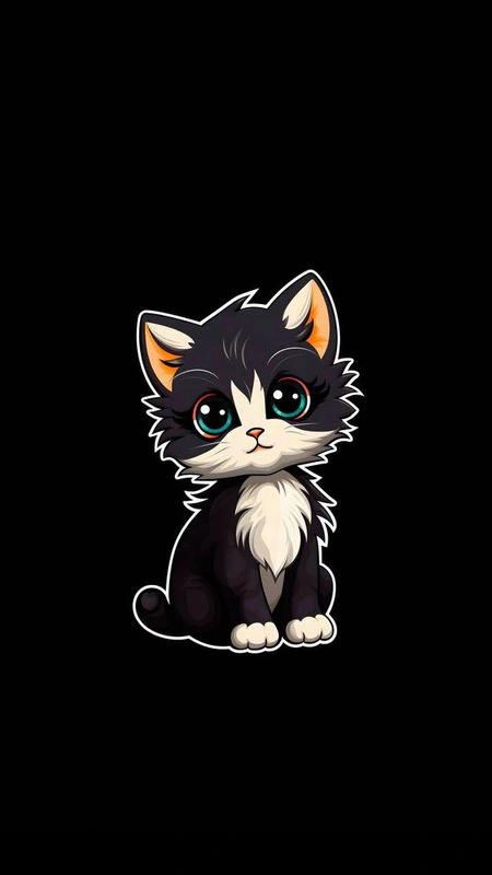 Tuxedo Kitten Wallpaper