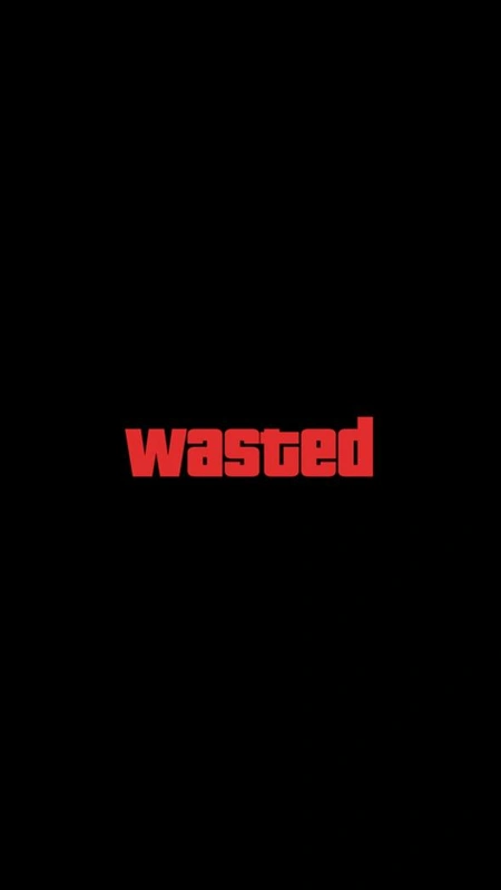 Wasted Red Text Wallpaper