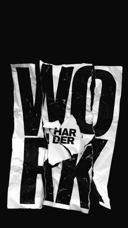 Work Harder Poster Wallpaper